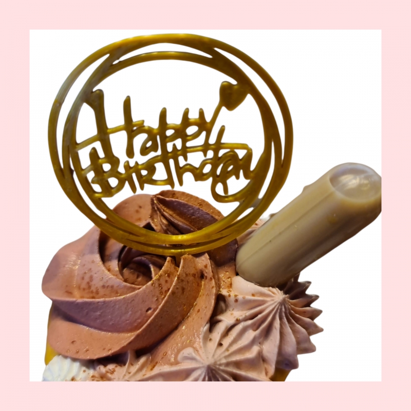 Cupcake topper Happy Birthday