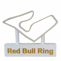 Red bull ring  op voet wit