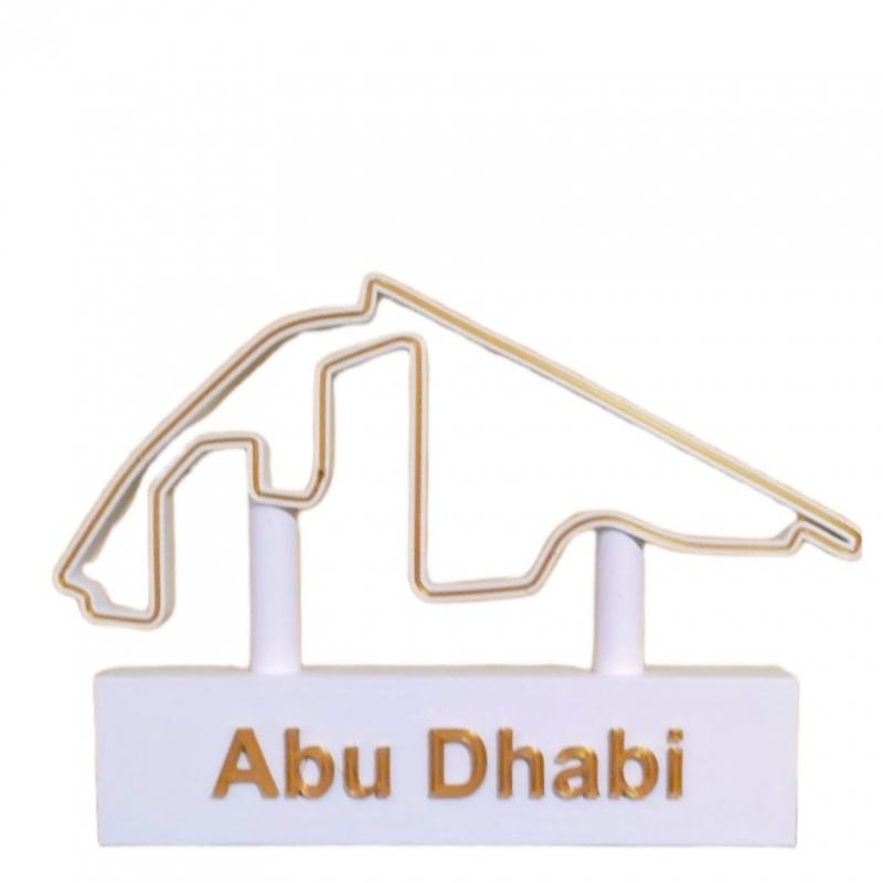 Abu Dhabi op voet wit